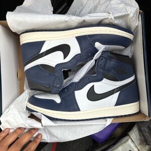 Nike Air Jordan 1 High OG - Navy/White/Black